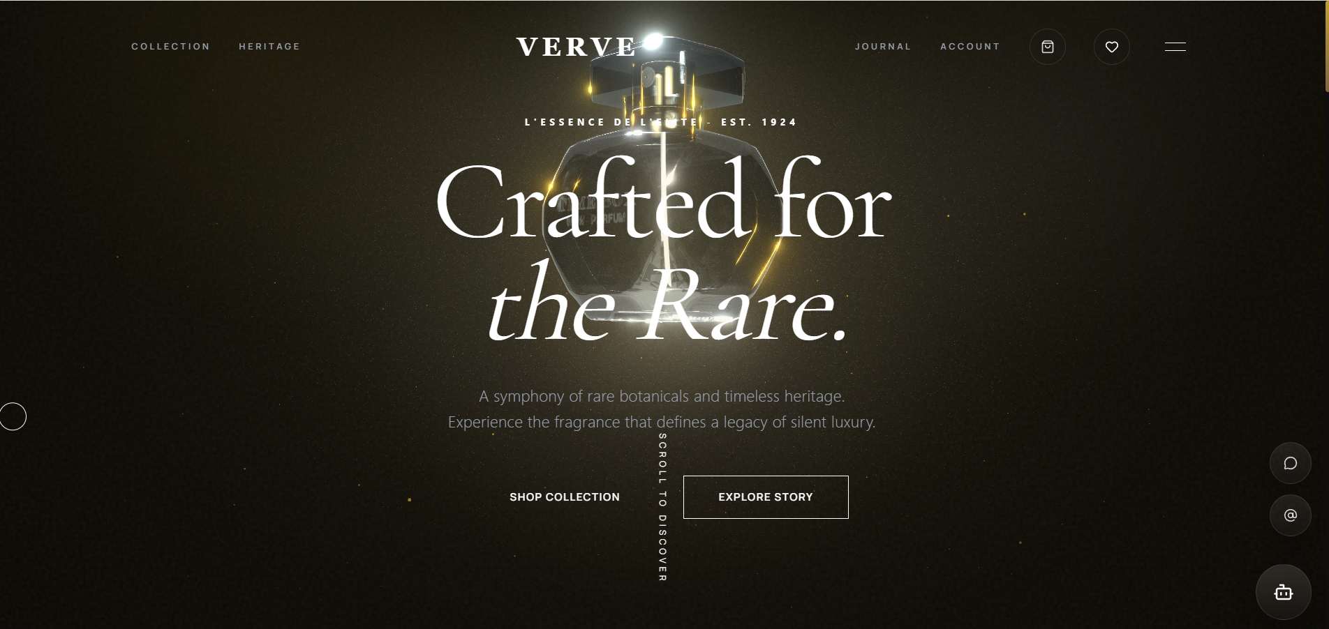 Verve Perfume luxury website